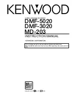 Kenwood DMF-3020 Instruction Manual preview