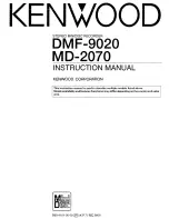 Preview for 1 page of Kenwood DMF-9020 Instruction Manual