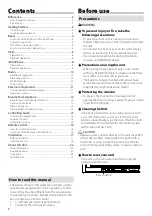 Preview for 2 page of Kenwood DMX100BT Instruction Manual