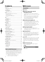 Preview for 2 page of Kenwood DMX120BT Instruction Manual