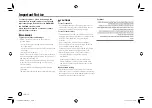 Preview for 2 page of Kenwood DMX5019DAB Instruction Manual