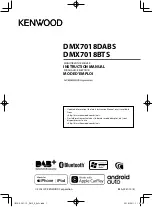 Kenwood DMX7018BTS Instruction Manual предпросмотр