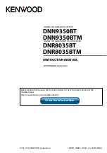 Kenwood DNN9350BTM Instruction Manual preview