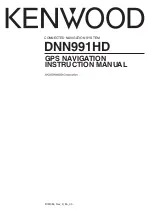 Kenwood DNN991HD Instruction Manual preview