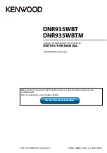 Preview for 1 page of Kenwood DNR935WBT Instruction Manual