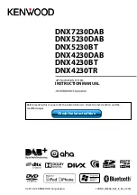 Предварительный просмотр 1 страницы Kenwood DNX4230BT Instruction Manual