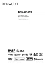 Kenwood DNX4230TR Quick Start Manual preview