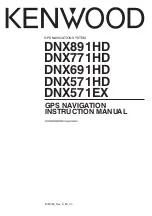 Kenwood DNX4250BT Instruction Manual preview