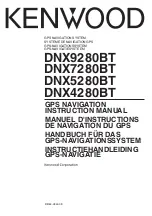 Предварительный просмотр 1 страницы Kenwood DNX4280BT Instruction Manual