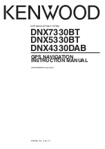 Kenwood DNX4330DAB Instruction Manual preview