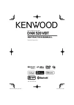 Kenwood DNX520VBT Instruction Manual preview