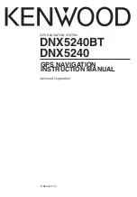 Kenwood DNX5240 Instruction Manual preview