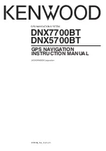 Kenwood DNX5700BT Instruction Manual preview