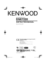 Kenwood DNX7220 Instruction Manual preview