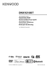 Предварительный просмотр 1 страницы Kenwood DNX9210BT Quick Start Manual