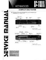 Kenwood DP-1100 B Service Manual preview