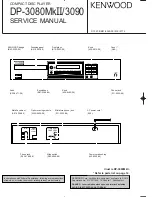 Kenwood DP-3080Mk??/3090 Service Manual предпросмотр