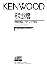 Preview for 1 page of Kenwood DP-4090 Instruction Manual