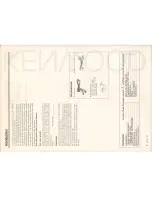 Preview for 2 page of Kenwood DP-940 Instruction Manual