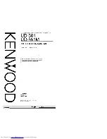 Preview for 1 page of Kenwood DP-B5 Instruction Manual