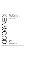 Preview for 1 page of Kenwood DP-M7750 Instruction Manual