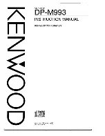 Kenwood DP-M993 Instruction Manual preview