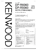 Kenwood DP-R5060 Instruction Manual preview