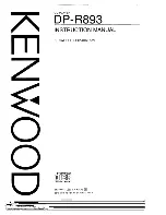 Kenwood DP-R893 Instruction Manual preview