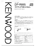 Kenwood DP-R895 Instruction Manual preview