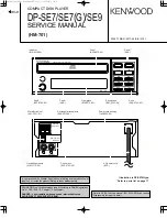 Preview for 1 page of Kenwood DP-SE7 Service Manual