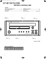 Preview for 2 page of Kenwood DP-SE7 Service Manual