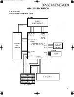 Preview for 3 page of Kenwood DP-SE7 Service Manual