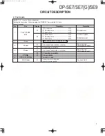 Preview for 5 page of Kenwood DP-SE7 Service Manual