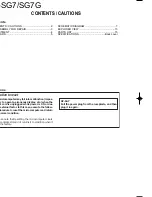 Preview for 2 page of Kenwood DP-SG7 Service Manual