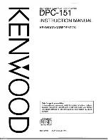 Preview for 1 page of Kenwood DPC-151 Instruction Manual