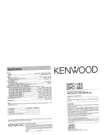 Kenwood DPC-183 Instruction Manual preview