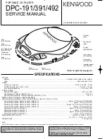 Preview for 1 page of Kenwood DPC-191 Service Manual