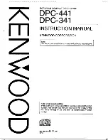 Preview for 1 page of Kenwood DPC-341 Instruction Manual