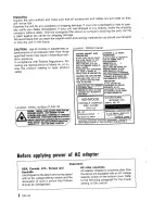 Preview for 2 page of Kenwood DPC-42 Instruction Manual