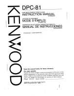 Preview for 37 page of Kenwood DPC-42 Instruction Manual