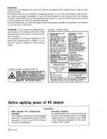 Preview for 2 page of Kenwood DPC-52 Instruction Manual