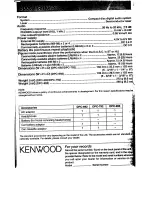 Preview for 2 page of Kenwood DPC-692 Instruction Manual