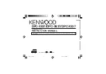 Preview for 1 page of Kenwood DPC-X537 Instruction Manual