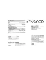Kenwood DPC-X802 Instruction Manual preview