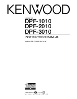 Kenwood DPF-1010 Instruction Manual preview