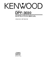 Kenwood DPF-3030 Instruction Manual preview