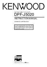 Kenwood DPF-J5020 Instruction Manual preview