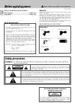 Preview for 2 page of Kenwood DPF-J7020 Instruction Manual