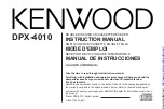 Preview for 1 page of Kenwood DPX-4010 Instruction Manual