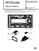 Kenwood DPX-8030MD Service Manual preview